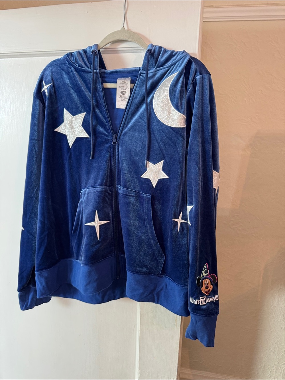 Disney WDW Sorcerer Mickey Limited Release Velour Zip-up Hoodie